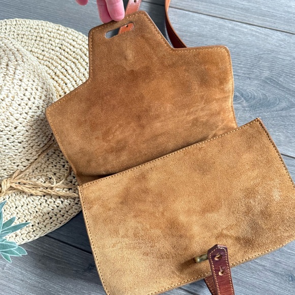 Ba&sh Alice Genuine Calfskin Leather Crossbody Purse Bag - Picture 7 of 9